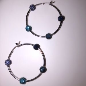 Swarovski Crystal Hoops